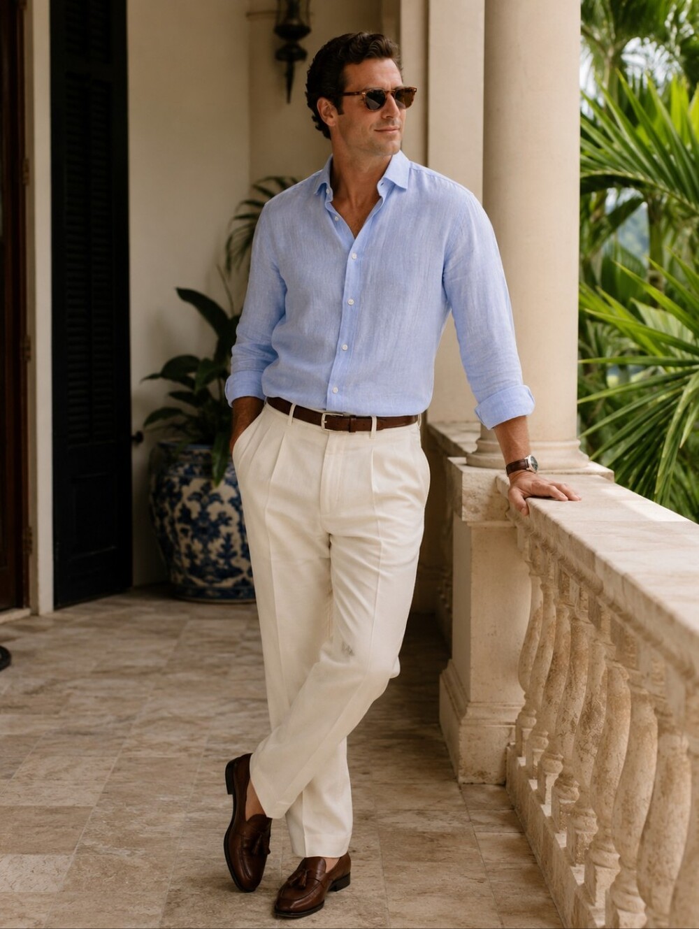 Tommy Bahama Luxury Silk Blend Dress Pants | Men's 36x32 | Cream Ivory | Resort